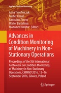 Cover: Advances in Condition Monitoring of Machinery in Non-Stationary Operations - Springer