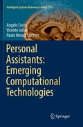 Cover: Personal Assistants: Emerging Computational Technologies - Springer