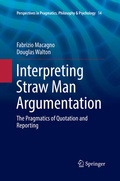 Cover: Interpreting Straw Man Argumentation - Springer