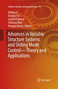 Enlarge image Cover: Advances in Variable Structure Systems and Sliding Mode Control-Theory and Applications - Springer