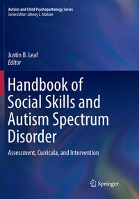 Enlarge image Cover: Handbook of Social Skills and Autism Spectrum Disorder - Springer