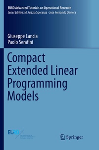 Enlarge image Cover: Compact Extended Linear Programming Models - Springer
