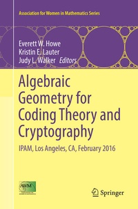 Bild vergrößern Bild: Algebraic Geometry for Coding Theory and Cryptography - Springer