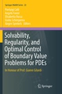 Cover: Solvability, Regularity, and Optimal Control of Boundary Value Problems for PDEs - Springer