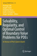 Cover: Solvability, Regularity, and Optimal Control of Boundary Value Problems for PDEs - Springer