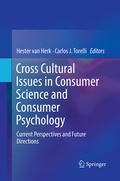 Cover: Cross Cultural Issues in Consumer Science and Consumer Psychology - Springer