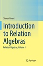 Cover: Introduction to Relation Algebras - Springer