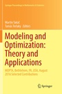 Cover: Modeling and Optimization: Theory and Applications - Springer