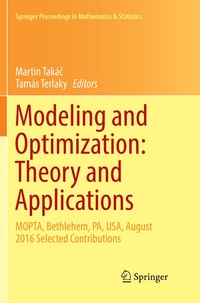 Enlarge image Cover: Modeling and Optimization: Theory and Applications - Springer