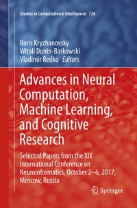 Abbildung von: Advances in Neural Computation, Machine Learning, and Cognitive Research - Springer