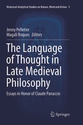 Cover: The Language of Thought in Late Medieval Philosophy - Springer