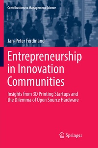 Enlarge image Cover: Entrepreneurship in Innovation Communities - Springer