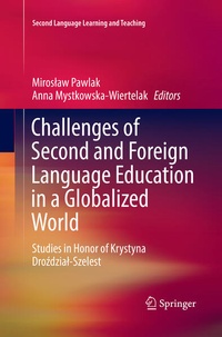 Enlarge image Cover: Challenges of Second and Foreign Language Education in a Globalized World - Springer
