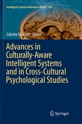 Cover: Advances in Culturally-Aware Intelligent Systems and in Cross-Cultural Psychological Studies - Springer