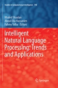 Cover: Intelligent Natural Language Processing: Trends and Applications - Springer