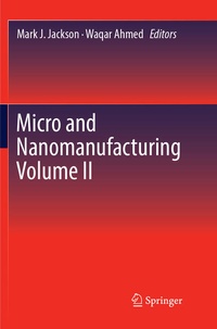 Enlarge image Cover: Micro and Nanomanufacturing Volume II - Springer
