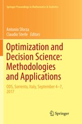 Cover: Optimization and Decision Science: Methodologies and Applications - Springer