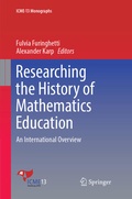 Cover: Researching the History of Mathematics Education - Springer