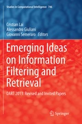 Cover: Emerging Ideas on Information Filtering and Retrieval - Springer