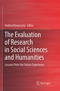 Cover: The Evaluation of Research in Social Sciences and Humanities - Springer