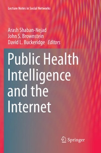 Enlarge image Cover: Public Health Intelligence and the Internet - Springer