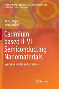 Abbildung von: Cadmium based II-VI Semiconducting Nanomaterials - Springer