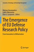 Cover: The Emergence of EU Defense Research Policy - Springer