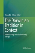 Cover: The Darwinian Tradition in Context - Springer