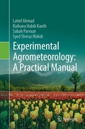 Cover: Experimental Agrometeorology: A Practical Manual - Springer