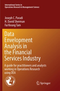Enlarge image Cover: Data Envelopment Analysis in the Financial Services Industry - Springer