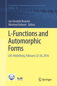 Enlarge image Cover: L-Functions and Automorphic Forms - Springer