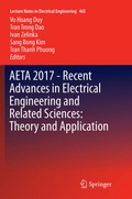 Cover: AETA 2017 - Recent Advances in Electrical Engineering and Related Sciences: Theory and Application - Springer