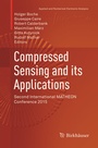 Cover: Compressed Sensing and its Applications - Birkhäuser