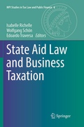 Cover: State Aid Law and Business Taxation - Springer