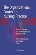 Cover: The Organizational Context of Nursing Practice - Springer