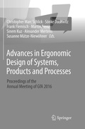 Cover: Advances in Ergonomic Design of Systems, Products and Processes - Springer