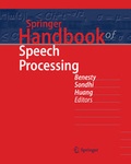 Cover: Springer Handbook of Speech Processing - Springer