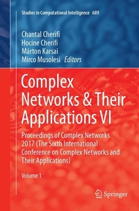 Enlarge image Cover: Complex Networks & Their Applications VI - Springer