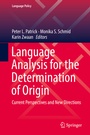 Cover: Language Analysis for the Determination of Origin - Springer