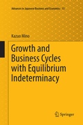 Cover: Growth and Business Cycles with Equilibrium Indeterminacy - Springer