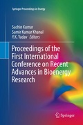 Cover: Proceedings of the First International Conference on Recent Advances in Bioenergy Research - Springer