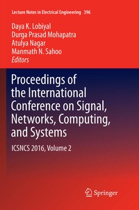 Enlarge image Cover: Proceedings of the International Conference on Signal, Networks, Computing, and Systems - Springer