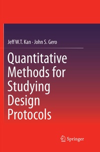 Enlarge image Cover: Quantitative Methods for Studying Design Protocols - Springer