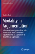 Cover: Modality in Argumentation - Springer