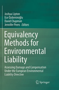 Enlarge image Cover: Equivalency Methods for Environmental Liability - Springer