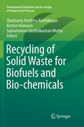 Cover: Recycling of Solid Waste for Biofuels and Bio-chemicals - Springer