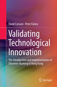 Enlarge image Cover: Validating Technological Innovation - Springer