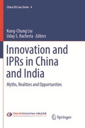 Cover: Innovation and IPRs in China and India - Springer