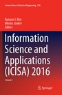 Cover: Information Science and Applications (ICISA) 2016 - Springer