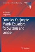 Cover: Complex Conjugate Matrix Equations for Systems and Control - Springer